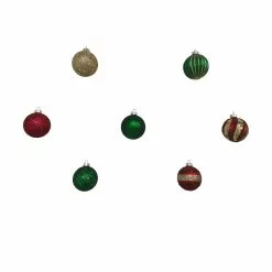 Hot Sale ✔️ Assorted Red, Green & Gold Plastic Round Ornaments by Ashland® ⌛ -Ashland Sales 10672881 5
