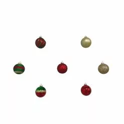 Hot Sale ✔️ Assorted Red, Green & Gold Plastic Round Ornaments by Ashland® ⌛ -Ashland Sales 10672881 6