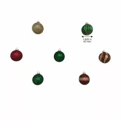 Hot Sale ✔️ Assorted Red, Green & Gold Plastic Round Ornaments by Ashland® ⌛ -Ashland Sales 10672881 9