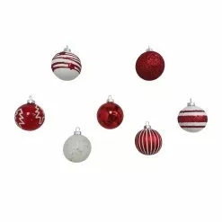 Best deal ???? Assorted Red & White Plastic Round Ornaments by Ashland® ???? -Ashland Sales 10672886 5
