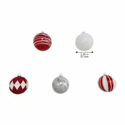 Best deal ???? Assorted Red & White Plastic Round Ornaments by Ashland® ???? -Ashland Sales 10672886 8