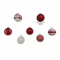 Best deal ???? Assorted Red & White Plastic Round Ornaments by Ashland® ???? -Ashland Sales 10672886 9