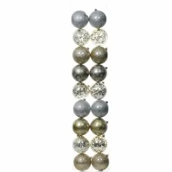 Buy ???? 18ct. 4" Metallic Shatterproof Ball Ornaments by Ashland® ????