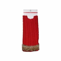 Buy ???? 48" Red Cable Knit Tree ???? Skirt with Brown Fur by Ashland® ???? -Ashland Sales 10672918 2
