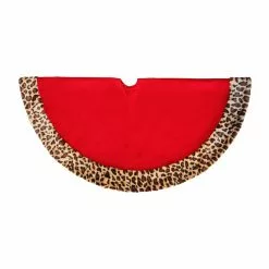 Promo ❤️ 48" Red Tree ???? Skirt with Leopard Trim by Ashland® ✨ -Ashland Sales 10672932 4