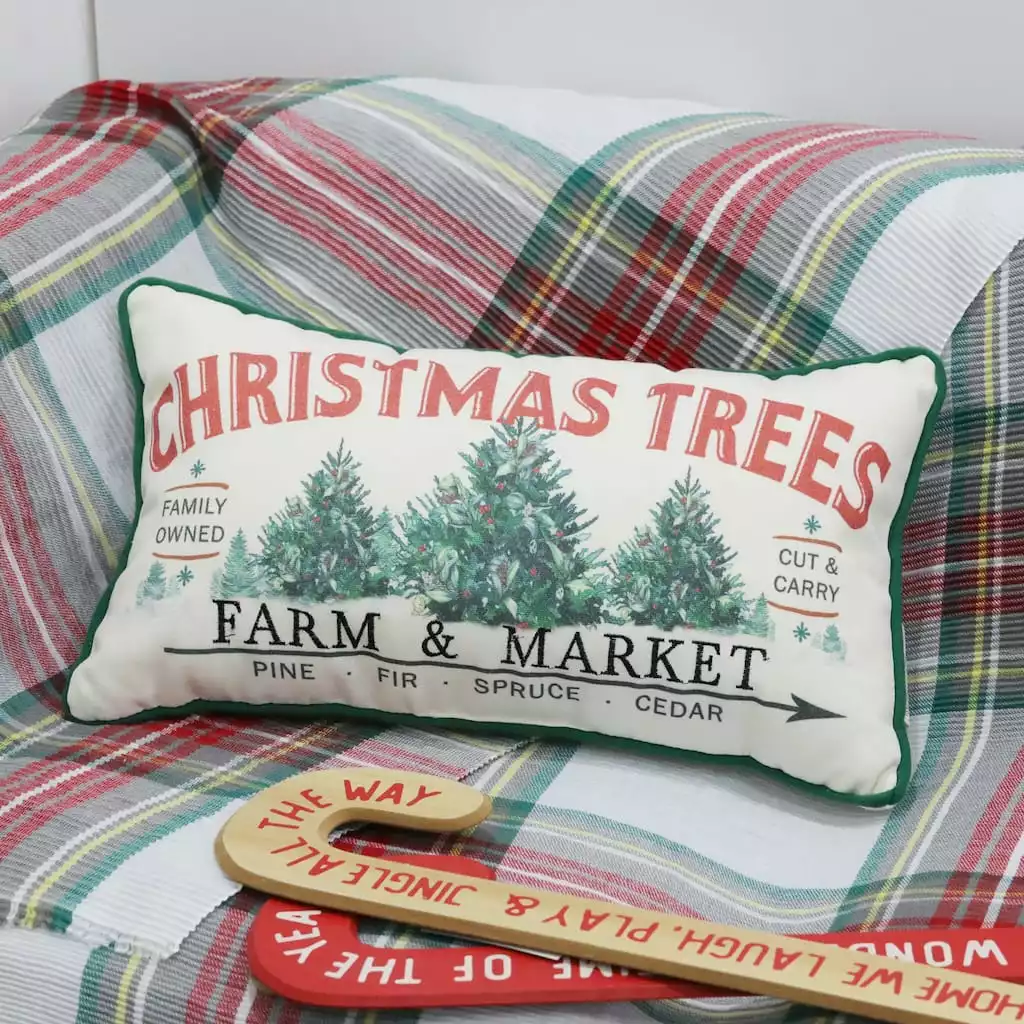 Hot Sale ✔️ Christmas Trees Farm & Market Pillow by Ashland® ???? 4 Hot Sale ✔️ Christmas Trees Farm & Market Pillow by Ashland® ???? - Image 2