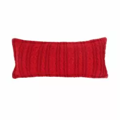 Best deal ???? Red Cable Knit Lumbar Pillow by Ashland® ????