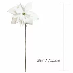 Outlet ???? White Velvet Poinsettia Stem by Ashland® ???? -Ashland Sales 10673380 3
