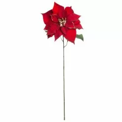 Best deal ???? Red & Gold Glitter Poinsettia Stem by Ashland® ????