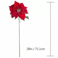 Best deal ???? Red & Gold Glitter Poinsettia Stem by Ashland® ???? -Ashland Sales 10673402 3