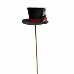 Best Sale ???? Black Hat with Red Poinsettia Stem by Ashland® ???? -Ashland Sales 10673923 3