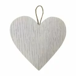Buy ???? 5" White Heart Ornament by Michaels ????