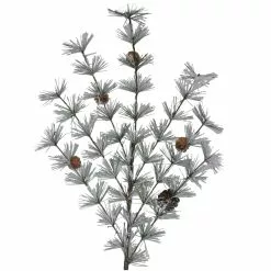 Buy ???? Snow Flocked Pine Spray with Pinecones by Ashland® ???? -Ashland Sales 10674542 3