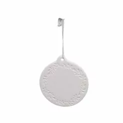 Cheap ???? 3.5" Ceramic Wreath D.I.Y. Ornament by Michaels ????