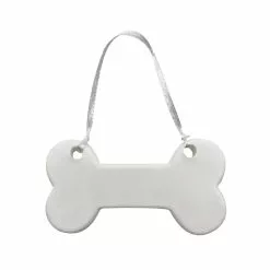 Best Sale ???? Christmas 4" White Ceramic Bone D.I.Y. Ornament by Michaels ????