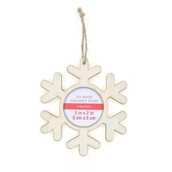 Brand new ❤️ DIY Snowflake Wood Ornament Frame by Michaels ????