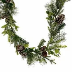 Buy ???? 6ft. Holly & Pinecone Garland by Ashland® ????