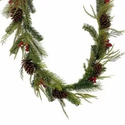 Wholesale ✔️ 6ft. Mixed Pine & Red Berry Garland by Ashland® ????