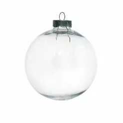 Discount ✔️ Christmas 2.5" Clear Plastic Ball Ornament by Michaels ????
