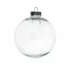 Cheap ❤️ Christmas 3.5" Clear Plastic Ball Ornament by Michaels ⌛
