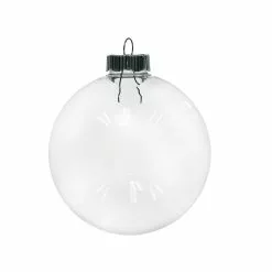Discount ???? Christmas 4" Clear Plastic Disc Ornament by Michaels ⌛