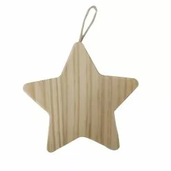 Outlet ???? 4" Unfinished Wood Star Ornament by Michaels ????