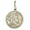 Cheap ⭐ 4.5" Unfinished Wood Round Swirl Ornament by Michaels ???? -Ashland Sales 10675014 1