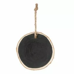 Discount ???? 4" Unfinished Black Birch Round Ornament by Michaels ????