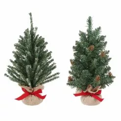 Wholesale ???? Assorted 16" Artificial ???? Christmas Tree with Burlap Base by Ashland® ????