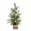 Brand new ???? 24" Flocked Artificial ???? Christmas Tree in Wooden Box by Ashland® ????