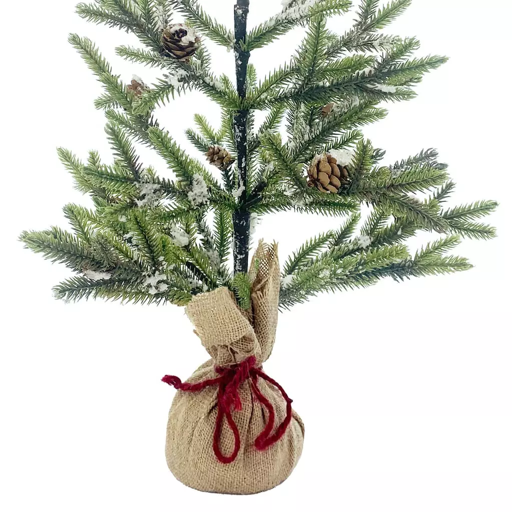 Discount ???? 24" Pine Tree with Pinecones & Snow in Burlap Bag by Ashland® ✨ 4 Discount ???? 24" Pine Tree with Pinecones & Snow in Burlap Bag by Ashland® ✨ - Image 2