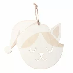 Cheapest ???? 5" DIY Unfinished Wood Cat Ornament by Michaels ????