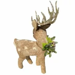 Cheap ⌛ 16.5" Standing Deer with Mistletoe Natural Décor Accent by Ashland® ???? -Ashland Sales 10676181 2