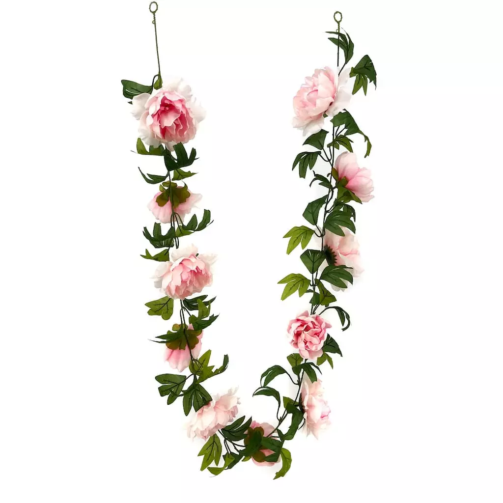 Wholesale ???? 6 Pack: 6ft. Pink Peony Garland by Ashland® ???? 3 Wholesale ???? 6 Pack: 6ft. Pink Peony Garland by Ashland® ????