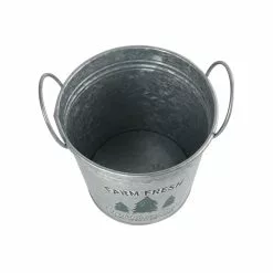 Brand new ???? 7.6" Farm Fresh ???? Christmas Trees Metal Bucket with Handles by Ashland® ???? -Ashland Sales 10676691 4