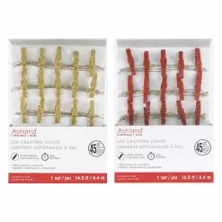 Best Sale ???? Assorted 45ct. White Light Glittery Clips LED Crafting String Lights by Ashland® ⌛