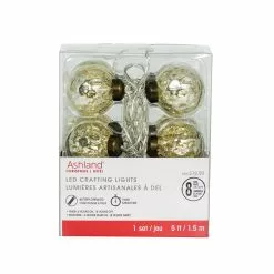Discount ❤️ 8ct. Silver Mercury Round LED Crafting Lights by Ashland® ????