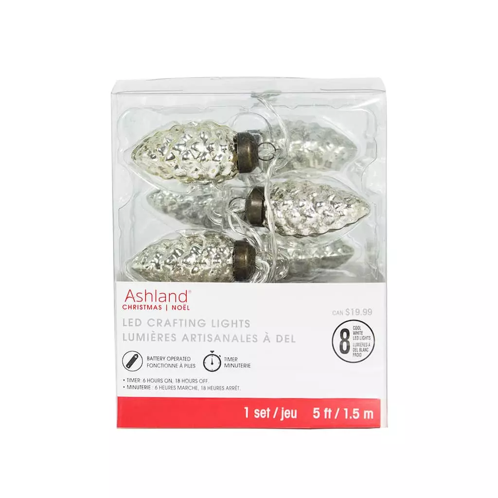 Top 10 ???? 8ct. Cool White Mercury Pinecone LED Crafting Lights by Ashland® ???? 3 Top 10 ???? 8ct. Cool White Mercury Pinecone LED Crafting Lights by Ashland® ????