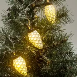 Best reviews of ???? 8ct. White Pinecone LED Crafting Lights by Ashland® ⭐ -Ashland Sales 10677022 4