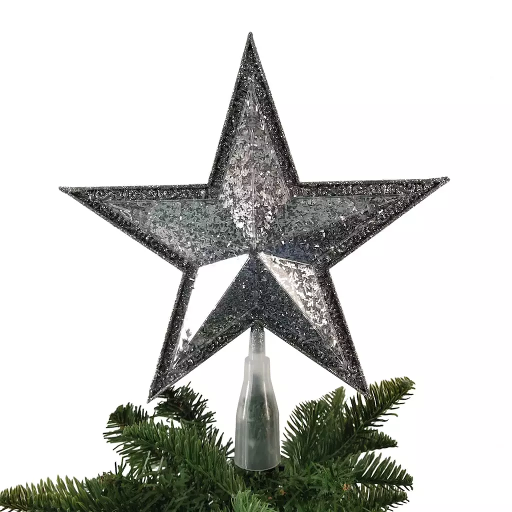 Buy ⭐ 11" Silver LED Star Tree Topper by Ashland® ❤️ 5 Buy ⭐ 11" Silver LED Star Tree Topper by Ashland® ❤️ - Image 3