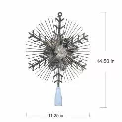 Discount ???? 14.5" Silver Lighted Tinsel Starburst Tree Topper by Ashland® ???? -Ashland Sales 10677082 4
