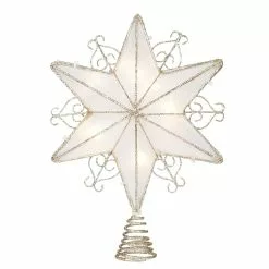 Brand new ???? 9" Glitter Lighted Hexagram Star Tree Topper by Ashland® ????