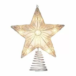 Budget ???? 11" Silver Filigree LED Star Tree Topper by Ashland® ????
