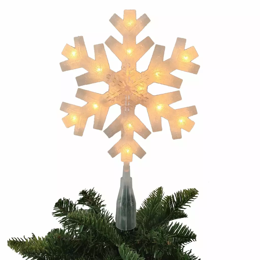 Outlet ???? 12" White Lighted Snowflake Tree Topper by Ashland® ???? 4 Outlet ???? 12" White Lighted Snowflake Tree Topper by Ashland® ???? - Image 2