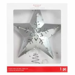 Flash Sale ???? 12" LED Snowflake Star Tree Topper by Ashland® ????