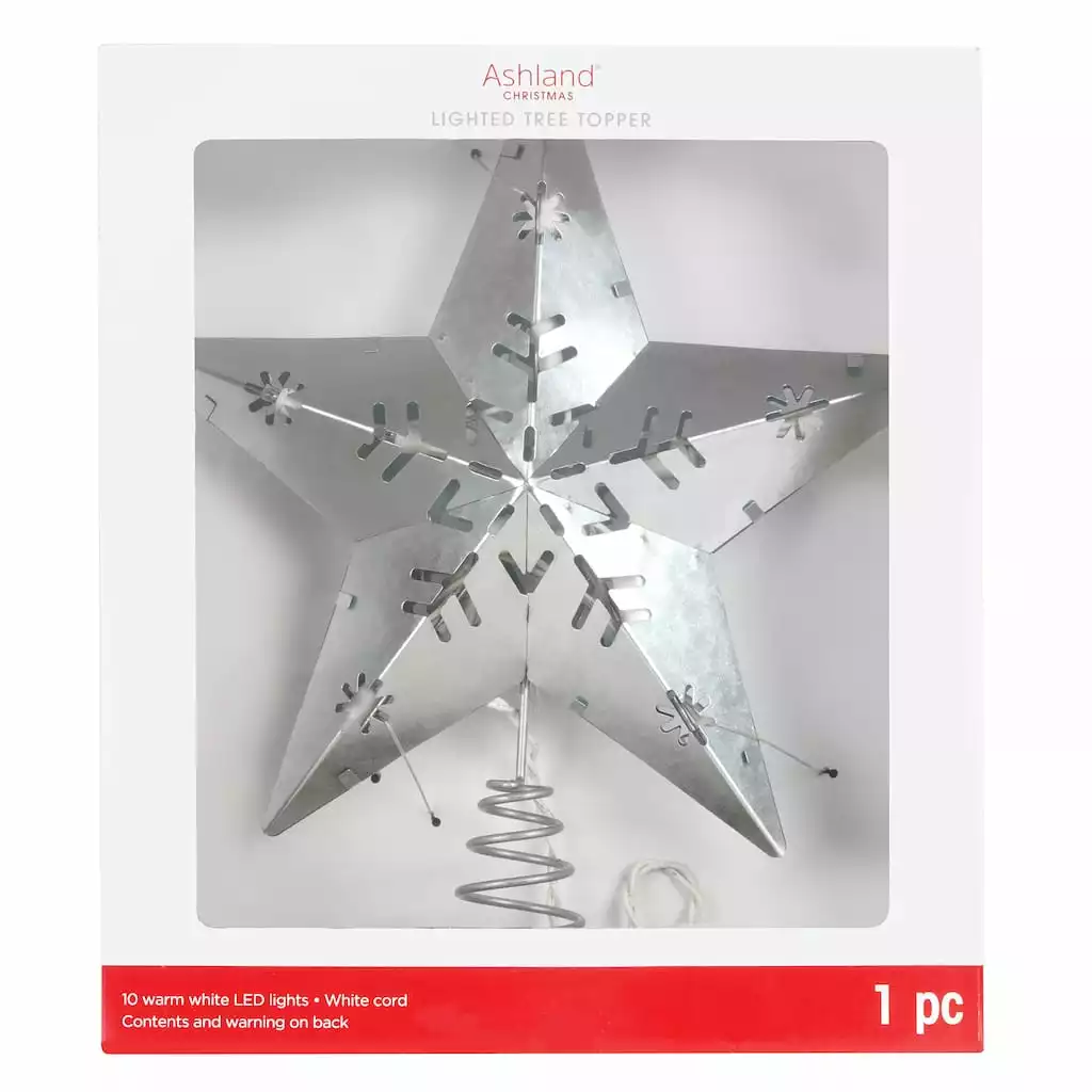 Flash Sale ???? 12" LED Snowflake Star Tree Topper by Ashland® ???? 3 Flash Sale ???? 12" LED Snowflake Star Tree Topper by Ashland® ????