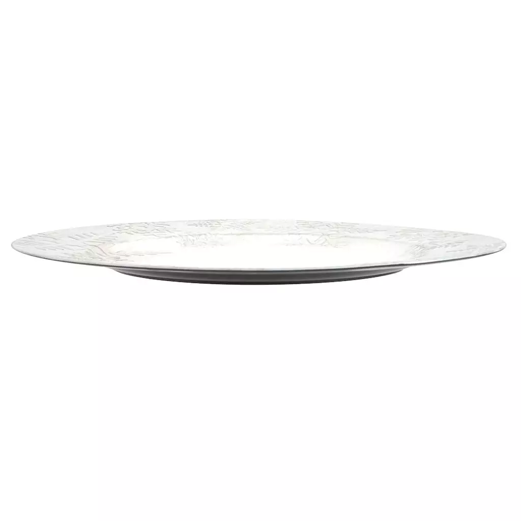 Cheap ???? White Snowflake Charger Plate by Ashland® ⌛ 4 Cheap ???? White Snowflake Charger Plate by Ashland® ⌛ - Image 2