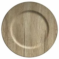 Cheapest ???? 13" Gray Woodgrain Charger by Ashland® ????