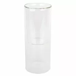 Hot Sale ???? 12 Pack: 8" Clear Glass Dual Cylinder Candle Holder by Ashland® ❤️