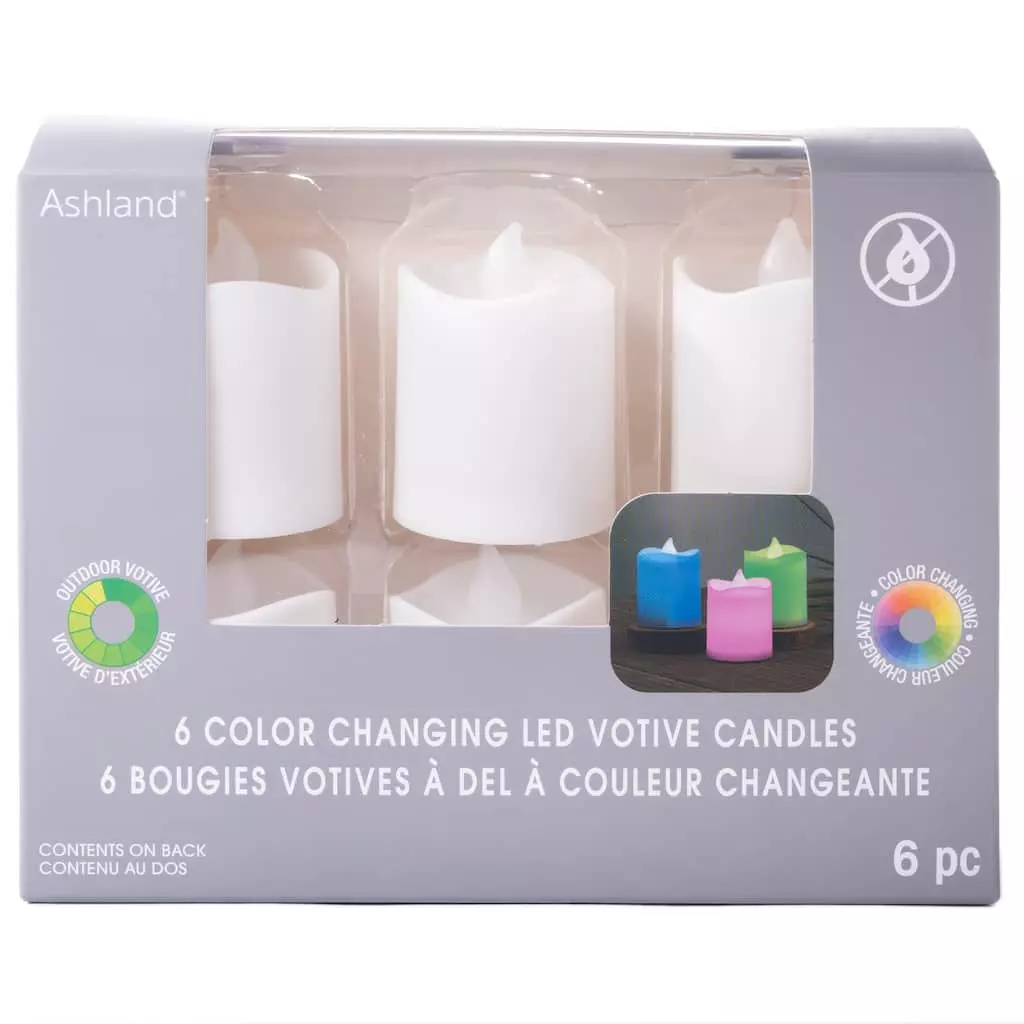 Outlet ???? 8 Packs: 6 ct. (48 total) Color Changing LED Votive Candles Set by Ashland® ???? 3 Outlet ???? 8 Packs: 6 ct. (48 total) Color Changing LED Votive Candles Set by Ashland® ????